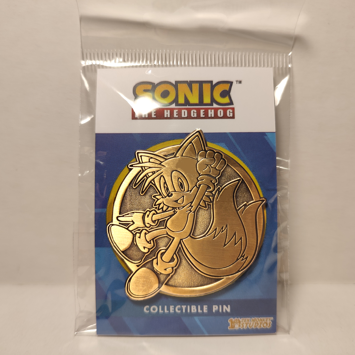 Sonic The Hedgehog - Tails Limited Edition Gold Emblem Pin