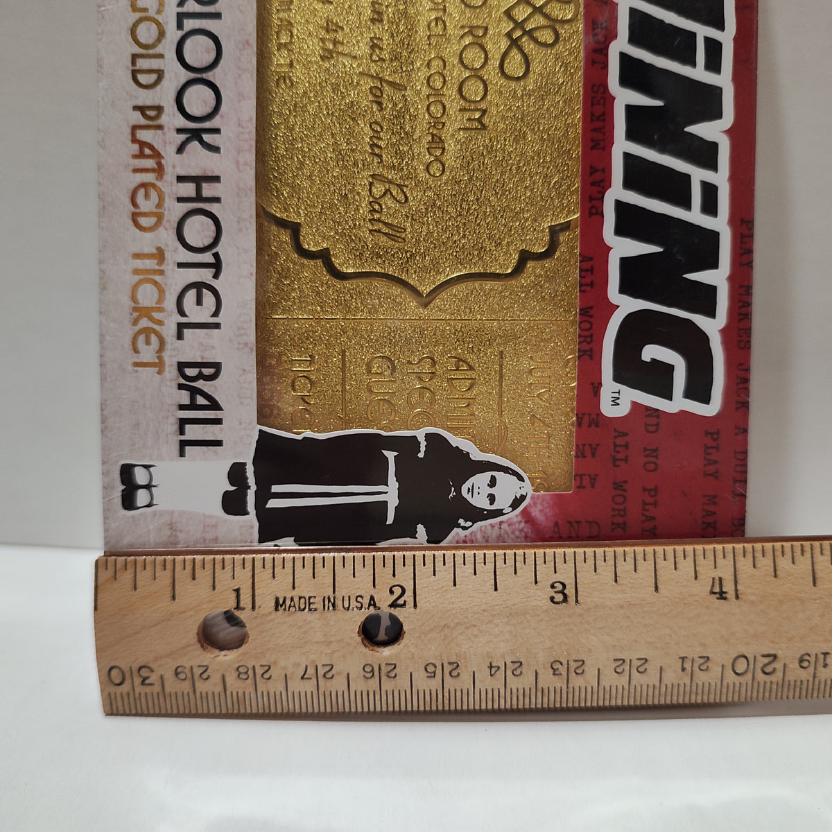 The Shining - Overlook Hotel Ball Ticket 24k Gold Plated
