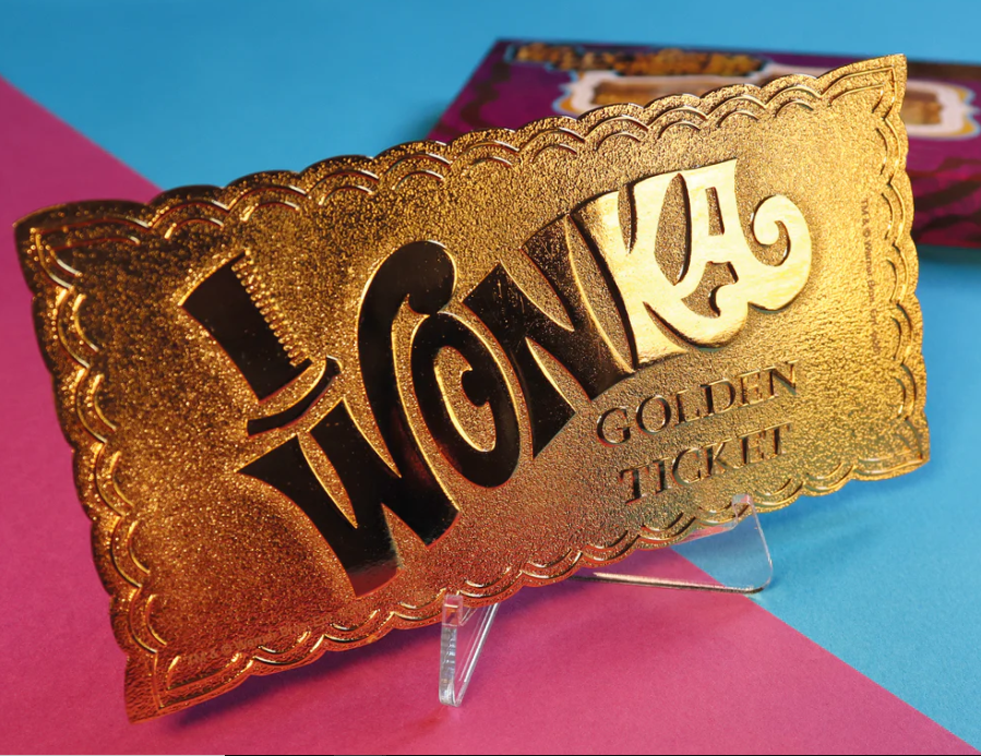 Willy Wonka - Golden Metal Ticket