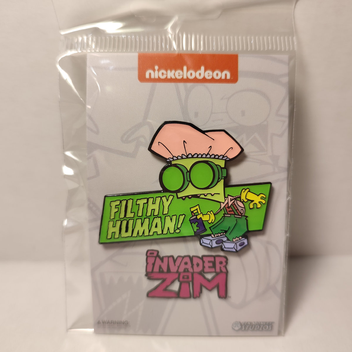 Invader Zim - Filthy Human Enamel Pin