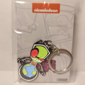 Invader Zim World Domination Keychain Official Cartoon Collectible Metal Keyring
